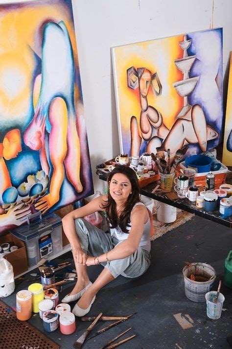 Alexandra Nechita în Atelier 3 Painting Art Funny Photos