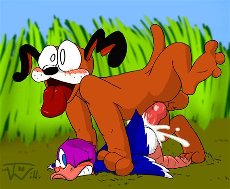 Rule 34 Ambiguous Gender Blush Canine Duck Duck Hunt Duck Hunt Dog