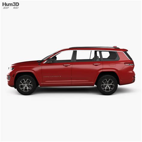3d Model Of Jeep Grand Cherokee L Overland 2021 In 2021 Jeep Grand