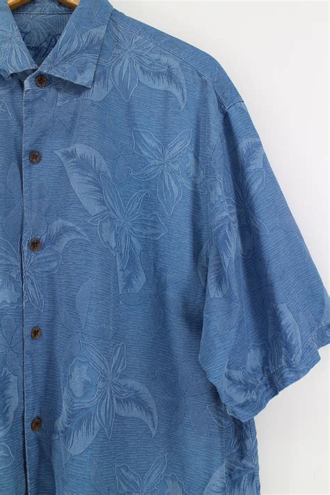 Tommy Bahamas Hawaiian Shirt Silk Xlarge Vintage S Honolulu Etsy Uk