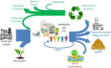 Schematic Showing The Life Cycle Of Plastics Online Version In Colour Download