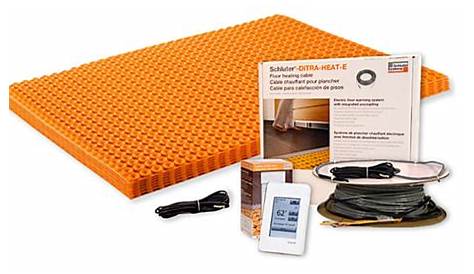 DITRA-HEAT Kit, 21 Sq. ft. With Non-Programmable Thermostat, 120V