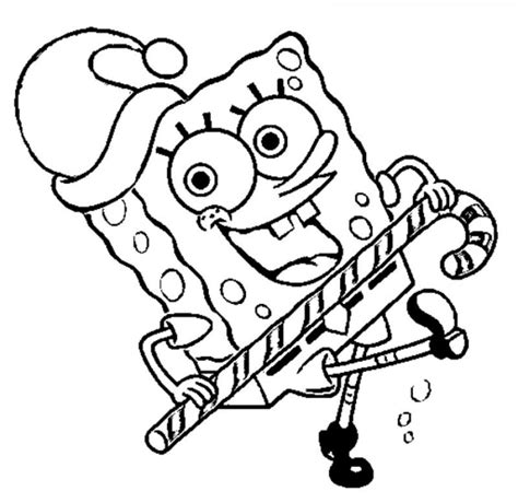 Spongebob Christmas Coloring Pages Free Printable at GetDrawings | Free