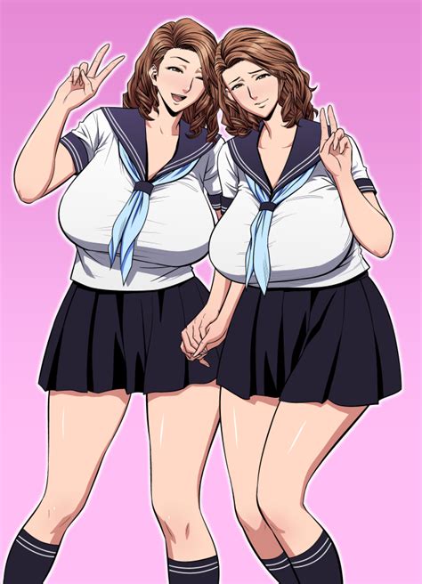 Ootake Nami And Mishima Yumi Twin Milf Drawn By Tatsunami Youtoku