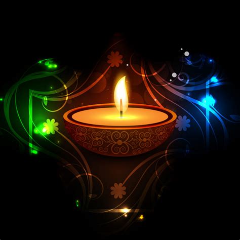 Happy Diwali Diya Oil Lamp Festival Background Illustration 250540