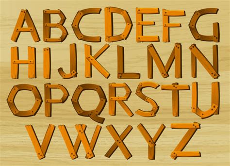 Best Wood Letter Illustrations Royalty Free Vector Graphics And Clip Art