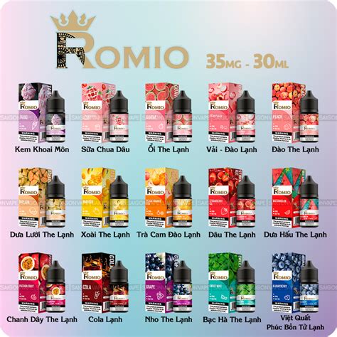 romio king ice sweet mint salt 30ml chính hãng tinh dầu vape pod 24h