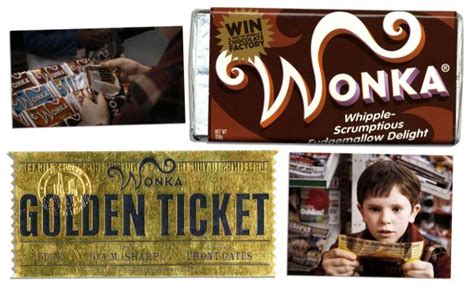 Lot Detail Willy Wonka Prop Chocolate Bar And Golden Ticket Used