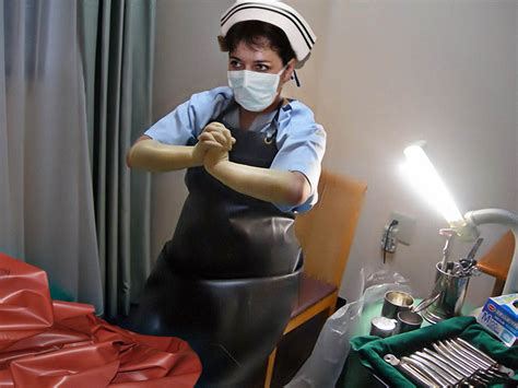 First I Ll Force You To Cum Several Times Latex Apron Medical Anesthesia Rubber Cum