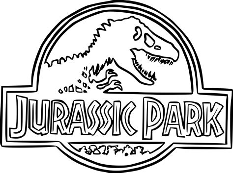 Coloriage Jurassic Park à imprimer