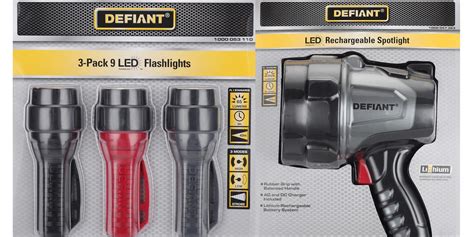 Home Depot Has A 3 Pack Of Defiant 9 Led Flashlights For 6 And The