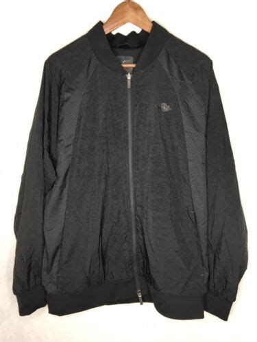 Nike Air Jordan Wings Woven Jacket Black Size L 843100 010 Jumpman