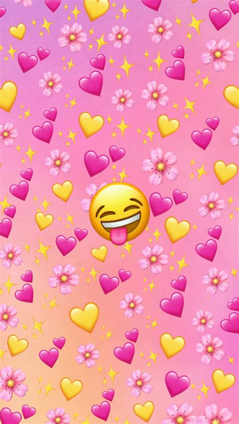 Pink Emoji Background Papel De Parede Hippie Papel De Parede Emoji