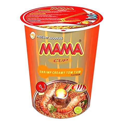 Buy Mama Noodles Creamy Shrimp Tom Yum Instant Cup Noodles W Delicious Thai Flavors Hot
