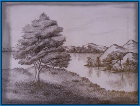 Bildergebnis Für Dibujos A Carboncillo De Paisajes Landscape Drawings