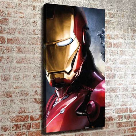 Iron Man Turning Head Hd Canvas Painting Home Decor Picture Wall Art 16