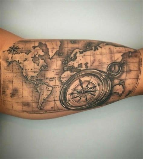 Tatuajes De Mapas Map Tattoos World Map Tattoos Cool Tattoos Hot Sex