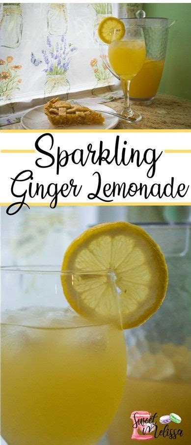 Sparkling Ginger Lemonade With Love Melissa