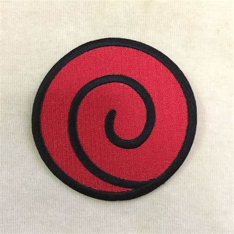 Naruto Symbol Uzumaki Clan Embroidery Iron On Patch Badge Naruto