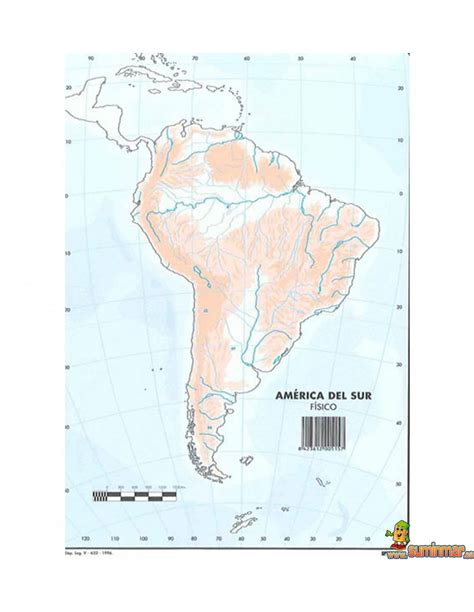 Mapa Mudo América Del Sur A4