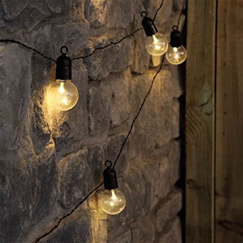 Solar garden lights refer to the outdoor lighting system that operates on electricity from batteries that are charged through a solar or photovoltaic cell on a you might also want to consider the overall landscape look and feel of your garden. 4.5m Outdoor Battery Powered Clear Bulb Festoon Lights ...