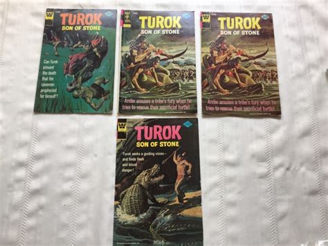 Lot Of 4 Whitman Turok Son Of Stone Comic Books 94 2 101 105