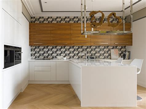 Zidne Pločice Geometrijskog Dizajna Za Kuhinju