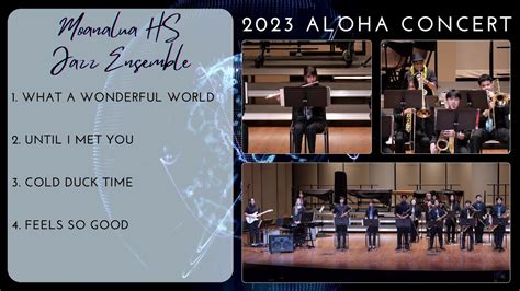 Moanalua Hs Jazz Ensemble Aloha Concert Youtube