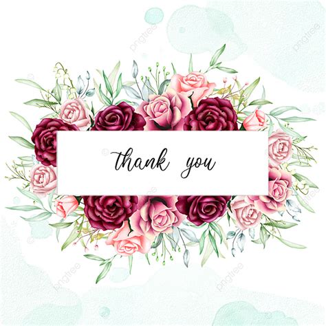 Thank you for the gift card, will and lana! Beautiful Floral Card With Thank You Message Template for ...