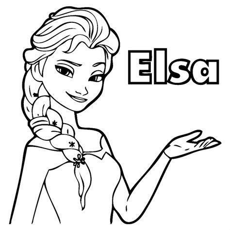 Elsa Para Colorir E Imprimir Muito Fácil Colorir E Pintar