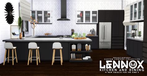 Foreverdesigns is creating cc for sims 4 since 2016. Sims 4 CC's - The Best: Lennox Kitchen And Dining Set by Peacemaker ic