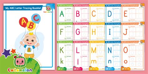 Free Cocomelon Abc Letter Tracing Booklet Alphabet Fun