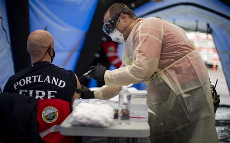 Portland Fire Rescue Had Just Hours To Prepare To Vaccinate Its