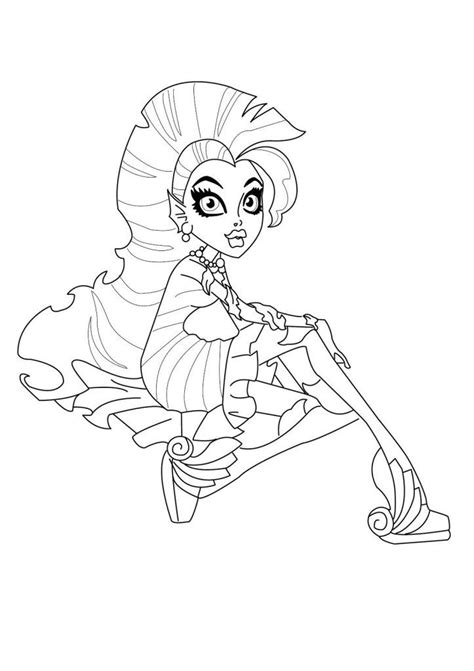 Free Printable Monster High Coloring Pages for Kids Kleurplaten, Kinderen
