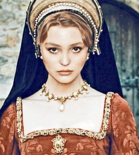 Lily In A Test Shot As Catherine Of Valois For The Film The King