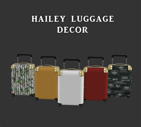 Hailey Luggage Decor Sims 4 Custom Content Sims 4 Toddler Sims