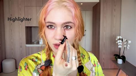 Grimes Does Her Pregnancy Skincare And Psychedelic Makeup Routine Vogue