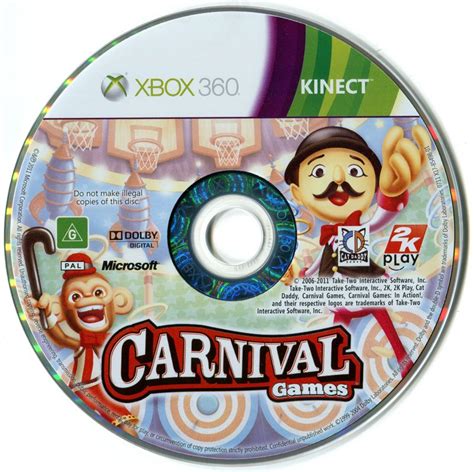 Carnival Games Monkey See Monkey Do 2012 Xbox 360 Box Cover Art