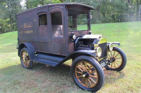 1915 Model T Ford Paneldelivery Truck Oysters Shucked In Baltimore