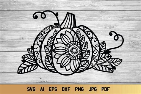 Fall Svg Pumpkin Svg Zentangle Svg Thanksgiving Svg 735344