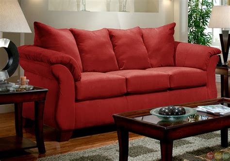 Brayden studio® cass 84 velvet square arm sofavelvet in red/blue, size 30.0 h x 84.0 w x 31.5 d in | wayfair byst5960 41989064. Modern Red Sofa & Loveseat Living Room Furniture Set