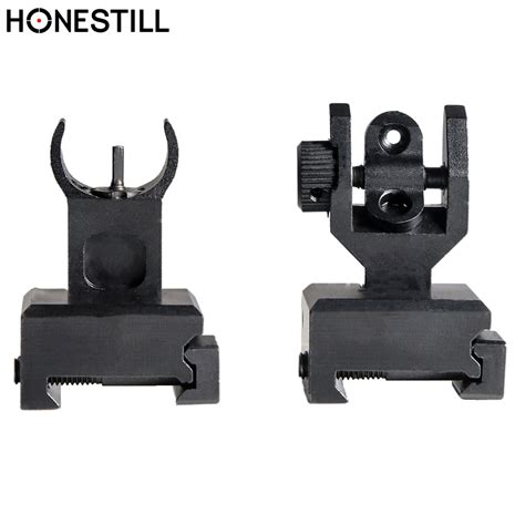 Ar15 Tactical Front Rear Sight Iron Sights Set A2 Mil Spec Low Profile
