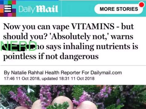 Still, one study found that even. Does The FDA Hate Children Enough To Ban Vitamin Vapes? We ...