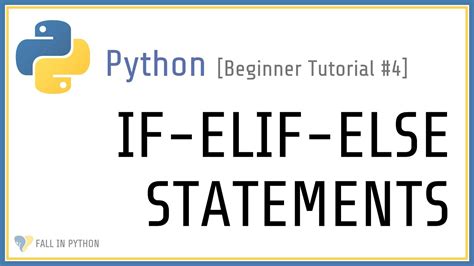 Conditional Statements In Python Beginner Python Tutorial 4
