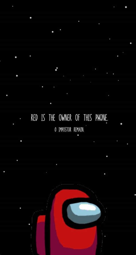 Download Red Owner Among Us Iphone Wallpaper