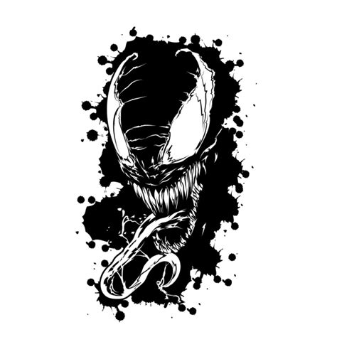 Venom Illustration PNG Images, Silhoutte, Graphic, Venomanti PNG