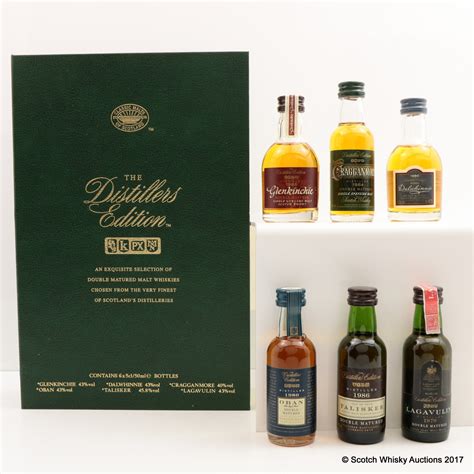 Distillers Edition Collection Classic Malts Minis 6 X 5cl The 75th