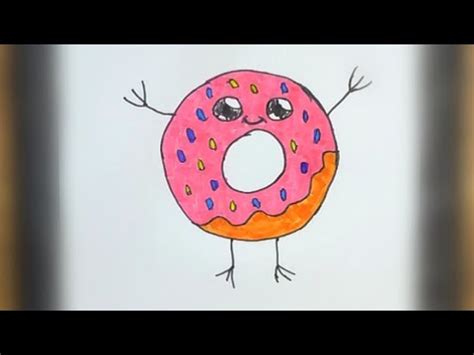Sevimli Donut Çizimi YouTube