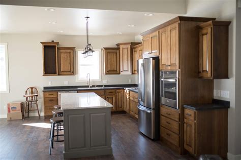 Get the best deal for hickory cabinets from the largest online selection at ebay.com. The Shopp: Hickory cabinets, gray island and custom stairway