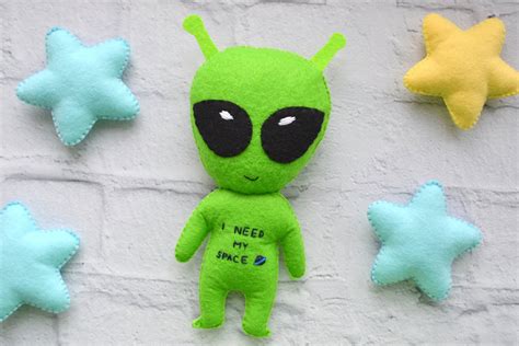 Alien Plushie Personalized Alien Plush T Green Ufo Doll Etsy